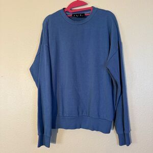 IVL collective women’s French terry Classic Blue Crewneck Sweater S
